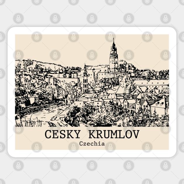 Český Krumlov - Czechia Magnet by Lakeric